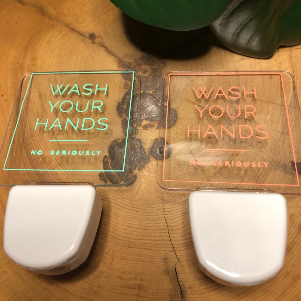 🆕💡 Nightlight ”Wash your Hands” Bathroom / Kitchen Nightlight / Wayfinder